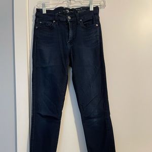 7 for all mankind dark wash skinny Jeans